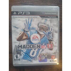Madden NFL 13 PS3 EA Sports Football Game - Tested & Working